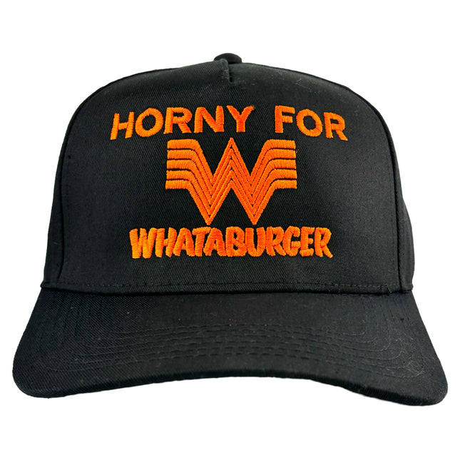 Horny For Whataburger Hat Custom Embroidered