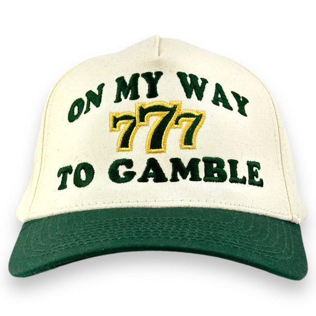 On My Way To Gamble Embroidered Hat