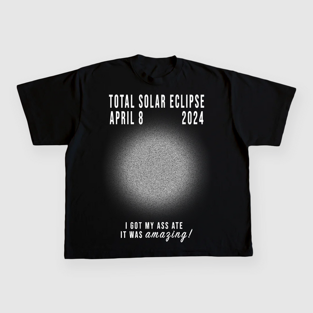 TOTAL SOLAR ECLIPSE 2024 CUSTOM PRINTED T-SHIRT