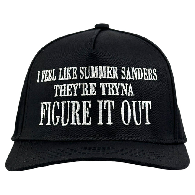 I FEEL LIKE SUMMER SANDERS THEY’RE TRYNA FIGURE IT OUT HAT