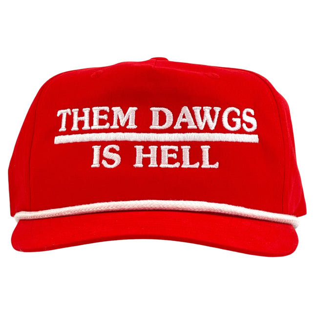 THEM DAWGS IS HELL HAT CUSTOM EMBROIDERY