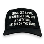 BLACK SNAPBACK BASEBALL CAP