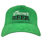 GREEN DAD STRAPBACK CAP