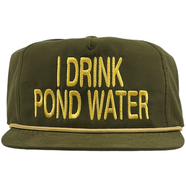 I DRINK POND WATER Hat Potent Frog Official Merch