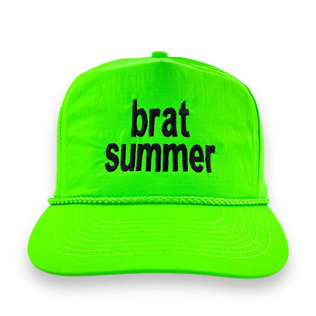 BRAT SUMMER Rope Hat Nylon Custom Embroidered