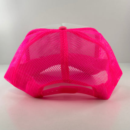 IBS I be print on a hot pink mesh trucker SnapBack hat cap