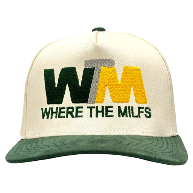 Where The Milfs Waste Management Golf Custom Embroidered Hat SnapBack