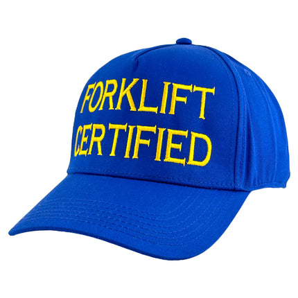 Custom FORKLIFT CERTFIED Funny CERTIFIED Custom Embroidered Cap Hat