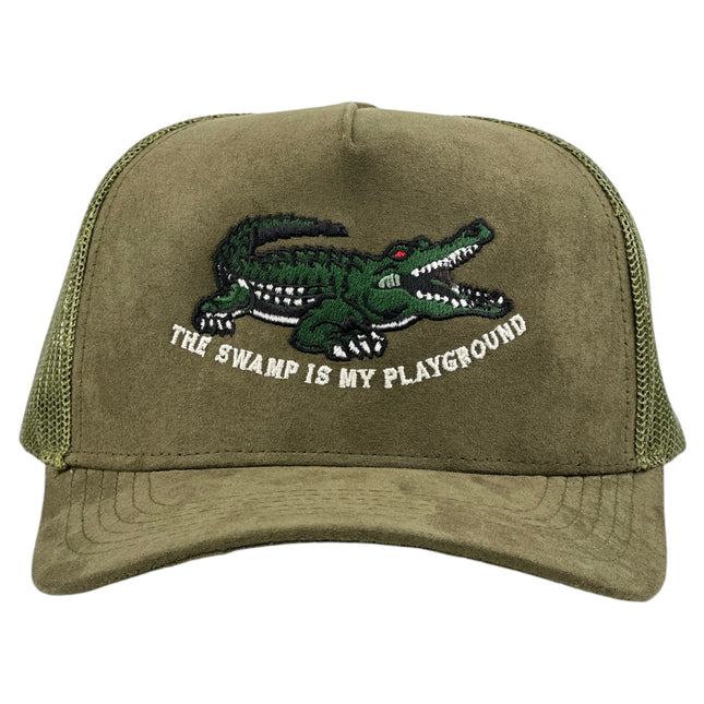 The Swamp Is My Playground Alligator Hunting Season Trucker Hat