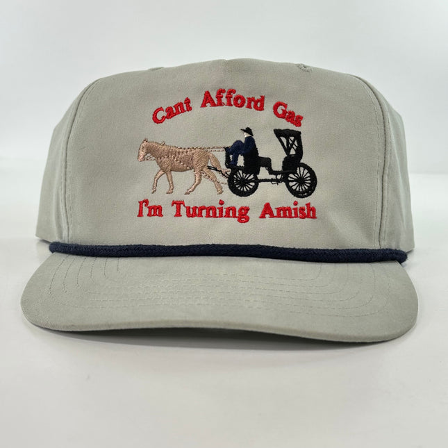 Cant Afford Gas Grandpa Rope SnapBack Cap Hat Custom Embroidered