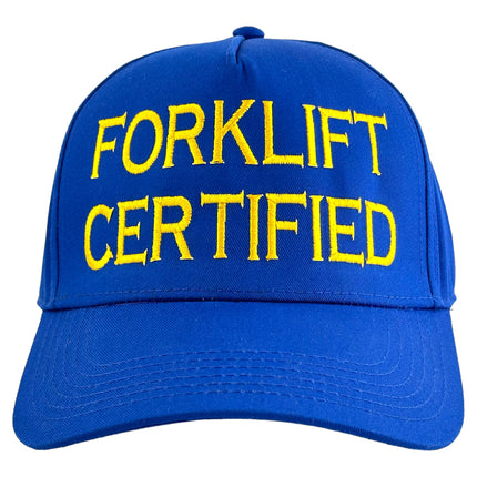 Custom FORKLIFT CERTFIED Funny CERTIFIED Custom Embroidered Cap Hat