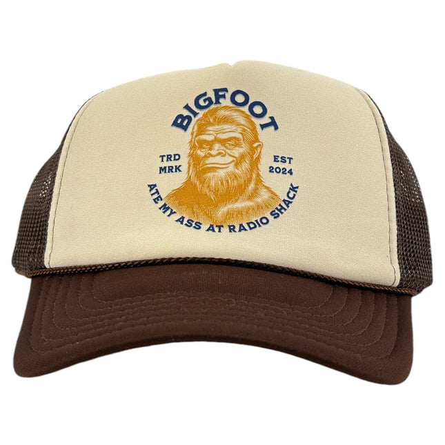 BIGFOOT ATE MY ASS AT RADIO SHACK Hat Potent Frog Official Merch