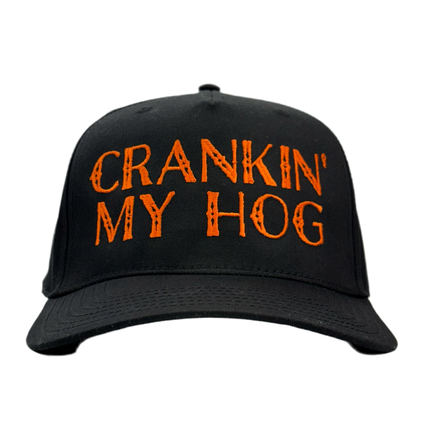 Crankin My Hog Custom Embroidered Snapback Hat