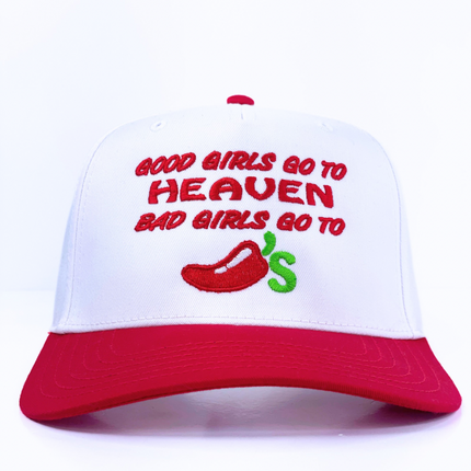 GOOD GIRLS GO TO HEAVEN HAT CUSTOM EMBROIDERY