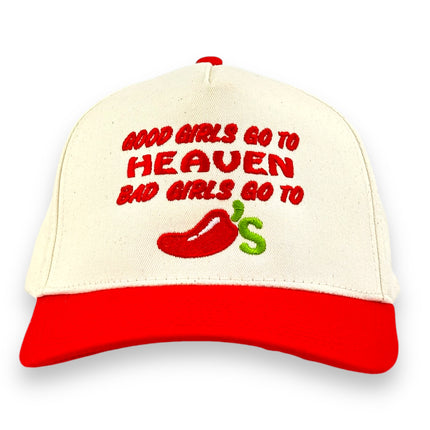 GOOD GIRLS GO TO HEAVEN HAT CUSTOM EMBROIDERY