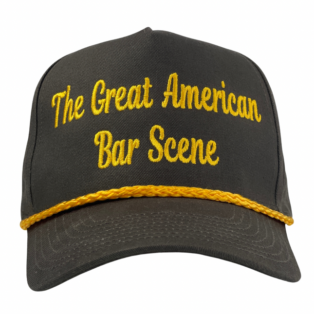 The Great American Bar Scene Green/Yellow Custom Embroidered Snapback