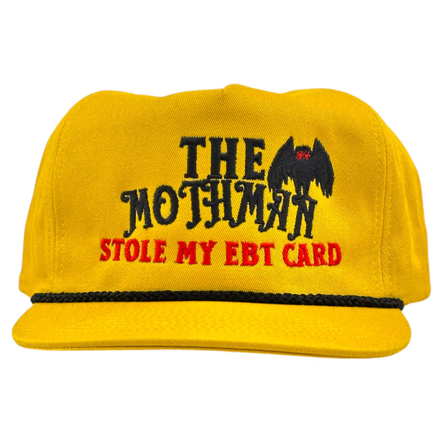 The Mothman Stole My EBT Card Embroidered Hat