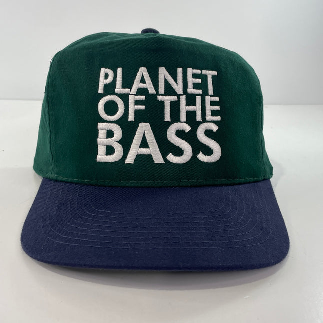 Planet of the Bass Custom Embroidered Strapback Hat Cap