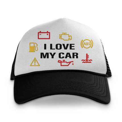 I Love My Car Custom Printed Hat