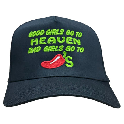 GOOD GIRLS GO TO HEAVEN HAT CUSTOM EMBROIDERY