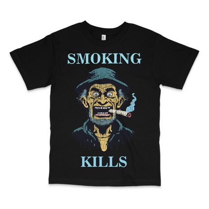 Smoking Kills Custom Printed T-Shirt