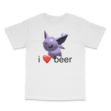 I Love Beer Custom Printed T-Shirt