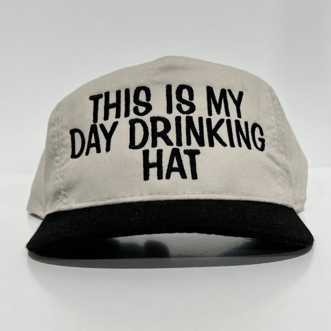 THIS IS MY DAY DRINKING HAT Vintage Strapback Cap Hat Custom Embroidered Collab Cut The Activist