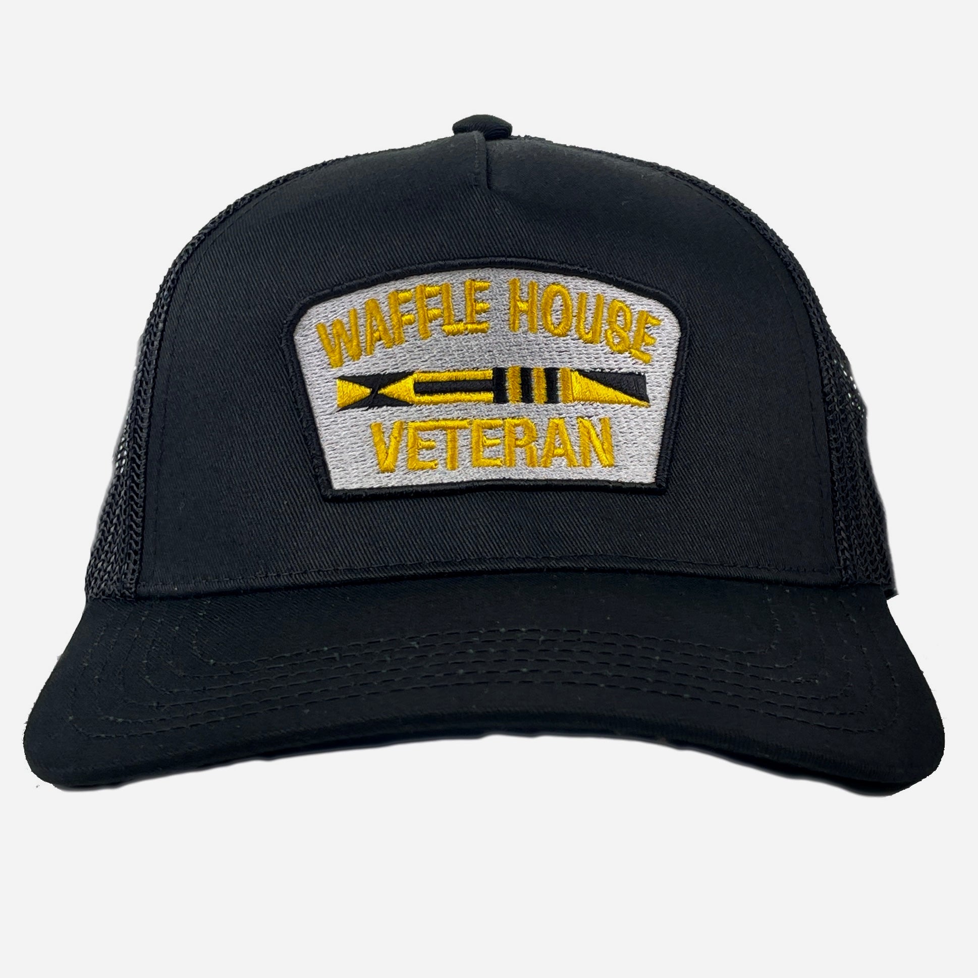 Waffle House Veteran Custom Embroidered SnapBack Hat Cap Old School Hats