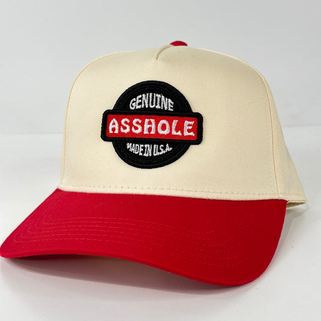 Genuine Asshole Made in USA Funny Snapback Baseball Adjustable Cap Hat Custom Embroidered