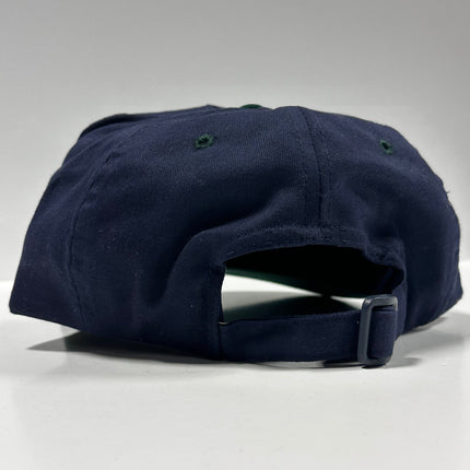 You Don’t Know Shit From Shinola Vintage Navy Blue Crown Strapback Baseball Cap Hat Custom Embroidered