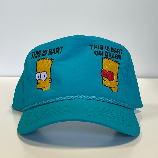 This is Bart on Drugs custom Embroidered Hat SnapBack