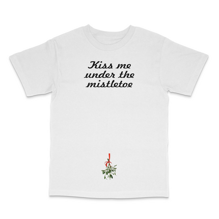 Kiss Me Under The Mistletoe Printed T-Shirt