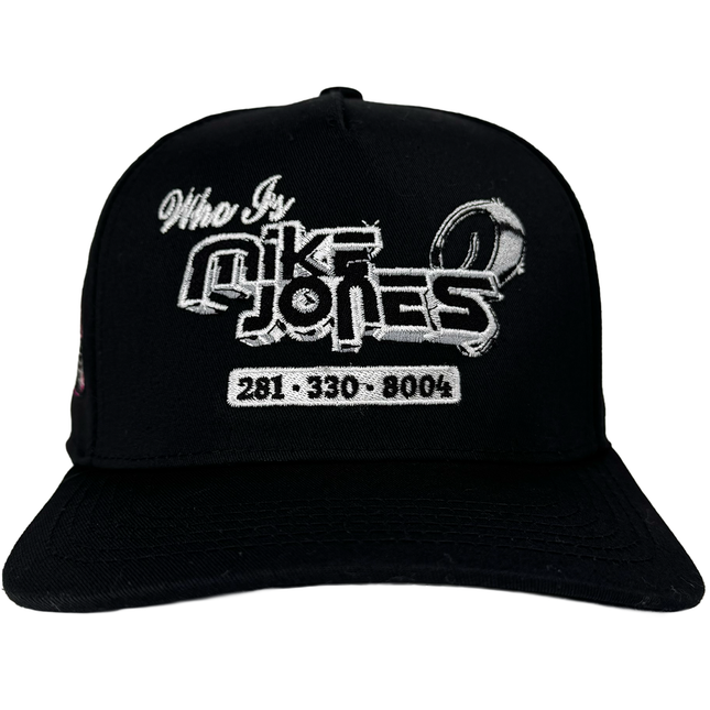 Who Is Mike Jones Custom Embroidered Black Snapback Blockhead