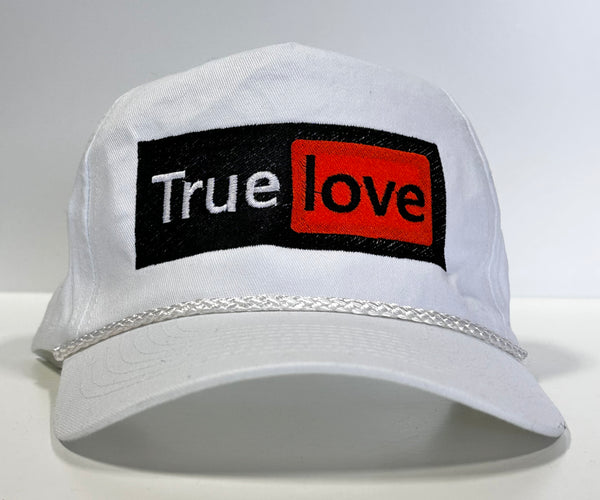 TRUE LOVE Vintage Rope SnapBack Funny Cap Hat Custom Embroidered