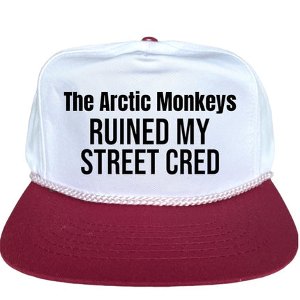 The Arctic Monkeys Ruined My Street Cred on Vintage Snapback Hat Cap with Rope Custom Embroidery