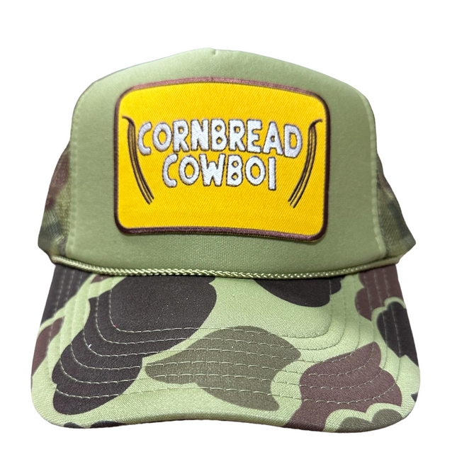 CORNBREAD COWBOI Patch Camo Snapback Cap Hat