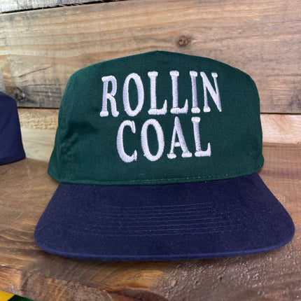 ROLLIN COAL Diesel Trucks Vintage Custom Embroidered Strapback Cap Hat