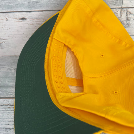 Custom 100% Goddess Vintage Yellow SnapBack Hat Cap
