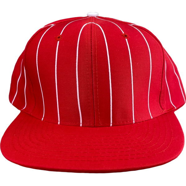 Max Food and Drug Baseball Days Pinstripe cap hat Red white SnapBack KC  Caps VTG